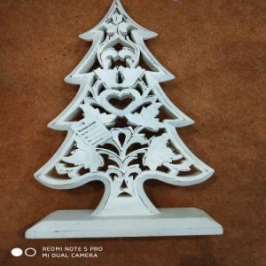 Decorative Wood Festive Display Christmas Tree Ornament