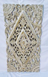 Decorative Wood Interior Accent Diamond Motif Panel