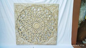 Decorative Wood Interior Styling Floral Mandala Panel