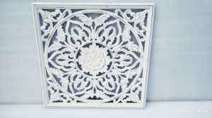 Decorative Wood Wall Styling Scroll Floral Panel