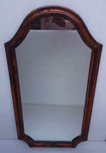 Ornate Wood Mirror Frame for Wall Mount Interior Styling