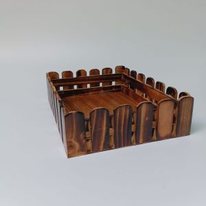 Rectangular Fence Crate Rustic Wooden Box