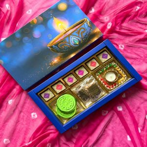 festive chocolate almond gift box