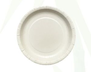 Paper 8 Inch Round Disposable Plates, Packaging Type : Bulk
