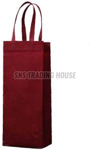 Non-Woven Fabric Non Woven Wine Bag 14 X 4 X 4 Inch for Gifting