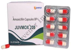 Amoxicillin 250mg Capsules, Brand Name : Juvmox