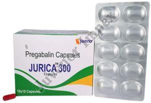 Pregabalin 300mg Capsules, Packaging Size : 10 X 10 Tablets