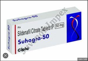Suhagra 50mg Tablet, Packaging Type : Alu/Alu