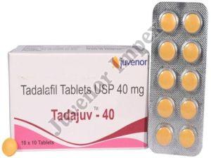 Tadalafil 40mg Tablets, Brand Name : Tadajuv-40