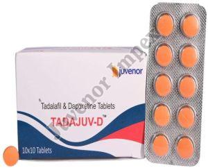 Tadalafil and Dapoxetine Tablets, Brand Name : Tadajuv-D