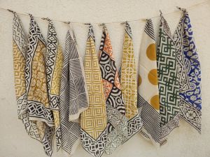 Organic Paisley Design Vibrant Color Cotton Bandana Scarves