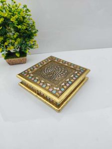 Wood Meenakari Diwali Dry Fruit Box All