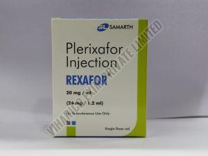 Rexafor Plerixafor Injection, Packaging Type : Box, Form : Liquid