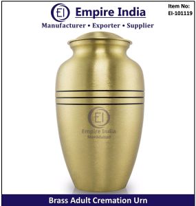 Classic Line Polished Brass Adult Cremation Urn