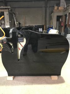 Black Cross Granite Monument Common