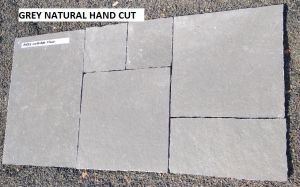 Grey Nat H Cut Limestone, Shape : Custom Shapes