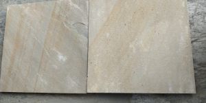 Natural Cleft Mint Dhari Sandstone, Shape : Square
