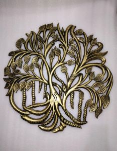 Decorative Metal Brass Tree OF Life Accent Wall Panel