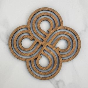 Decorative Sheesham Geometric Accent Wall Panel