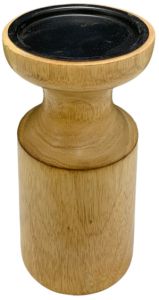 Modern Cylindrical Wooden Candle Stand