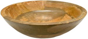 Rustic Sheesham Wood Grain Salad Bowl