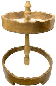 Sheesham Wood Circular Organizer Stand