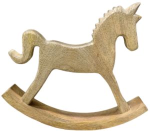 Wooden Classic Rocking Horse Sculpture