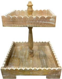 Wooden Tiered Display Tray