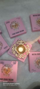 Metal Flower Urli with Box