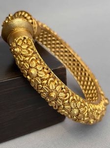 Antique Gold Plated Kada Bangle
