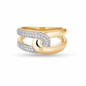 Gold Plated Adjustable Fashion Ring