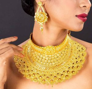 Gold Plated Bridal Necklace Set