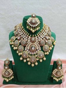 Heavy Kundan Polki Bridal Set
