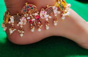 Meenakari Handcrafted Bridal Payal Set