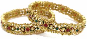 Polki Stone Studded Bridal Bangle