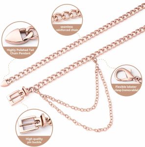 Rose Gold Plated Modern Waist Belt