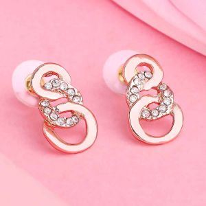 Rose Gold Plated Stud Earring