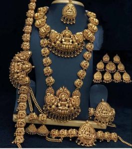 Temple Design Antique Bridal Jewellery Set