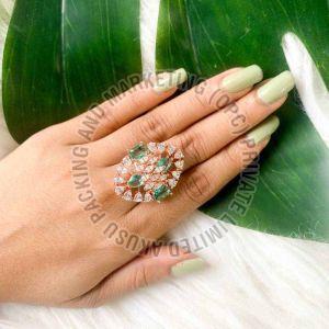 Metal Alloy Designer Adjustable Statement Finger Ring