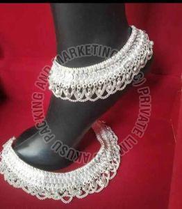 Metal Alloy Heavy Bridal Wedding Payal Anklet