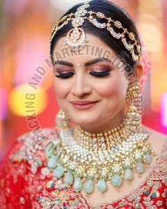 Metal Heavy Kundan Bridal Hair Jewellery, Brand Name : She Collection