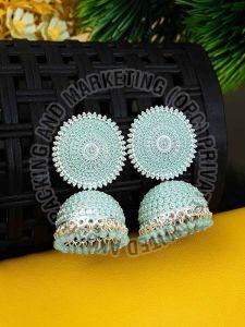 Kundan Stone Bridal Jhumka Earring, Brand Name : She Collection