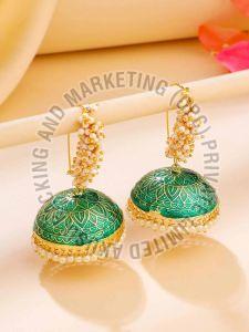 She Collection Meenakari Handcrafted Jhumka Earring
