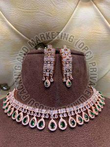 Rose Gold Plated Choker Necklace, Weight : Lightweight