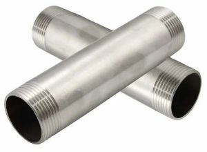 Polished 3mm Galvanized Iron Pipe Nipple, Color : Silver
