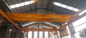 Automatic Cast Iron Double Girder EOT Cranes, Color : Yellow