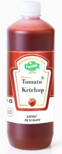 Vinegar 500g Popular Tomato Ketchup, Color : Red for Condiment