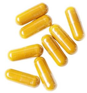 Turmeric Curcumin Capsules, Color : Yellow for Dietary Supplement
