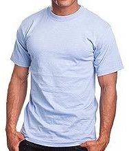 Blue Normal Net Men Polyester T Shirt