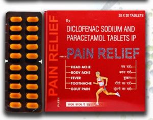 Brown Parth Pain Relief Diclofenac Sodium and Paracetamol Tablets